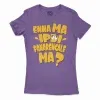 Enna Ma Ipdi Panarengale Ma Women's T-Shirt in Solid Purple Rush Color