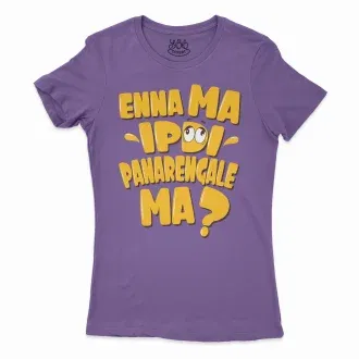 Enna Ma Ipdi Panarengale Ma Women's T-Shirt in Solid Purple Rush Color