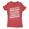Naan Eppo Varuven, Eppadi Varuvennu, Yaarukum Theriyadhu Women's T-Shirt in Solid Red Color