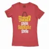 Yaar Ange Yaarada Ange Women's T-Shirt in Solid Red Color
