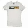 Cornpuff Women's T-Shirt in Solid White Color