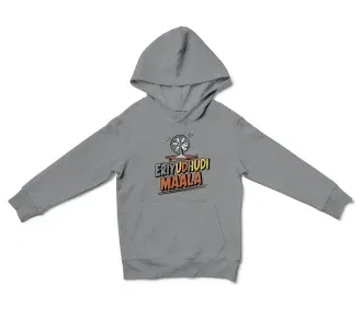 Eriyudhudi Maala Unisex Youth Hoodie in Sport Grey Color