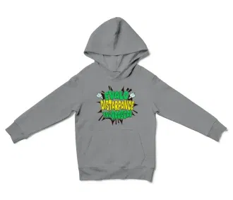 Evalo Distarpance You Raascal Unisex Youth Hoodie in Sport Grey Color