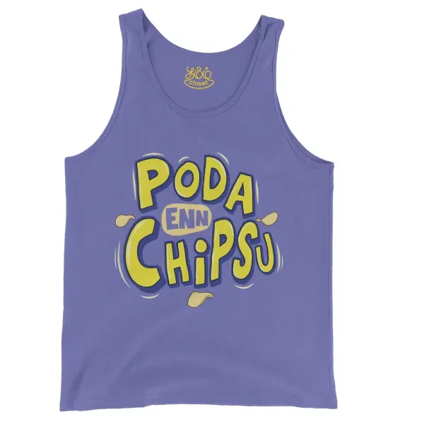 Poda En Chipsu Men/Unisex Tank Top In Violet Color