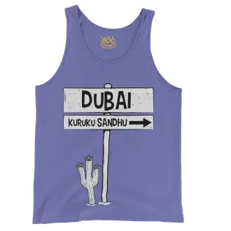 Dubai Kuruku Sandhu Men/Unisex Tank Top in Violet Color