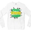 Evalo Distarpance You Raascal Men/Unisex Long Sleeve Sweatshirt in White Color