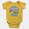 Vita Kirukan Aakiruvanga Pola Iruku Short Sleeve Baby Onesie in Yellow Color